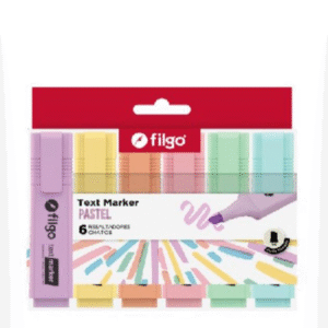 DESTACADOR FILGO PASTEL SET X 6 UND TEXT MARKER