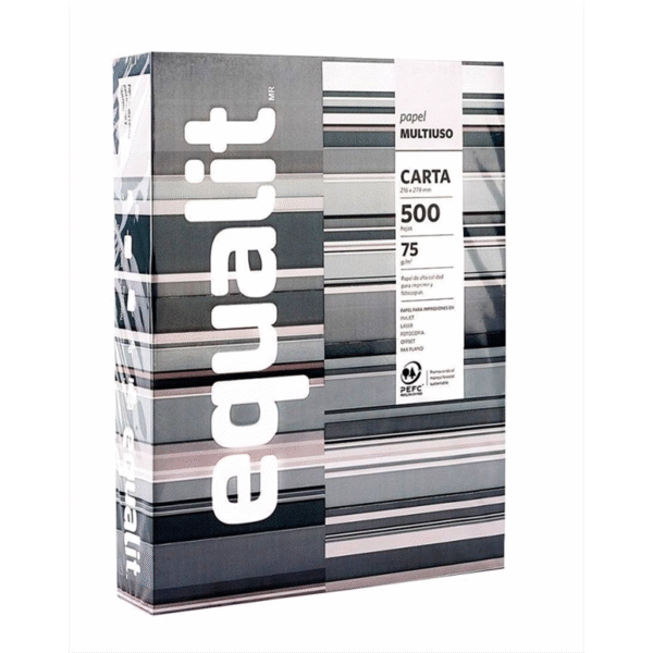 Papel Fotocopia Equalit Carta Multiuso 75 g 500 Hojas